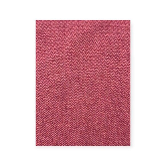 Pink Herringbone tweed wool wrap skirt, Tailored made, Size Large - Picture 8 of 10